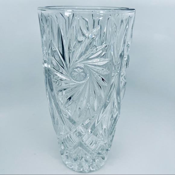 CZECH BOHEMIA CRYSTAL GLASS VASE - Picture 7 of 8